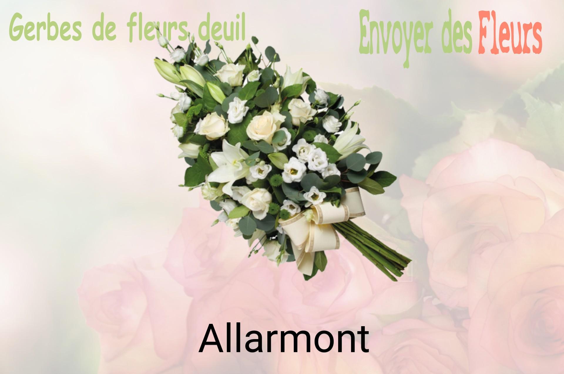 Gerbe de fleurs de deuil livrée à Allarmont
